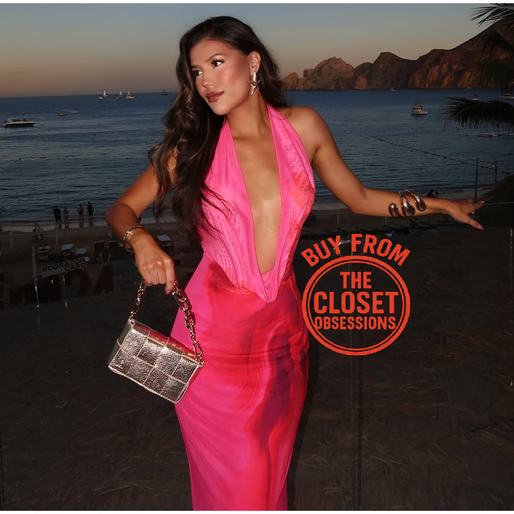 LAST ONE! ZARA Fuchsia Open Back Midi Dress NWT | Blogger Fave Halter Neck - Picture 8 of 16